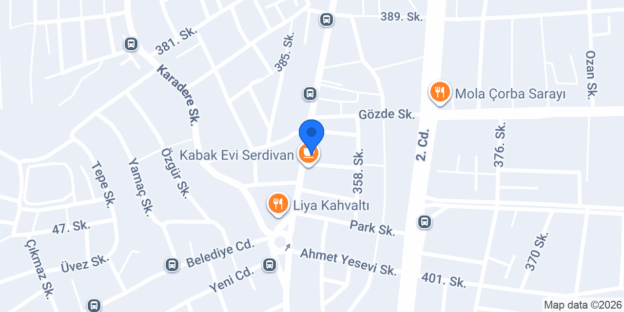 Sushikado Serdivan konumu