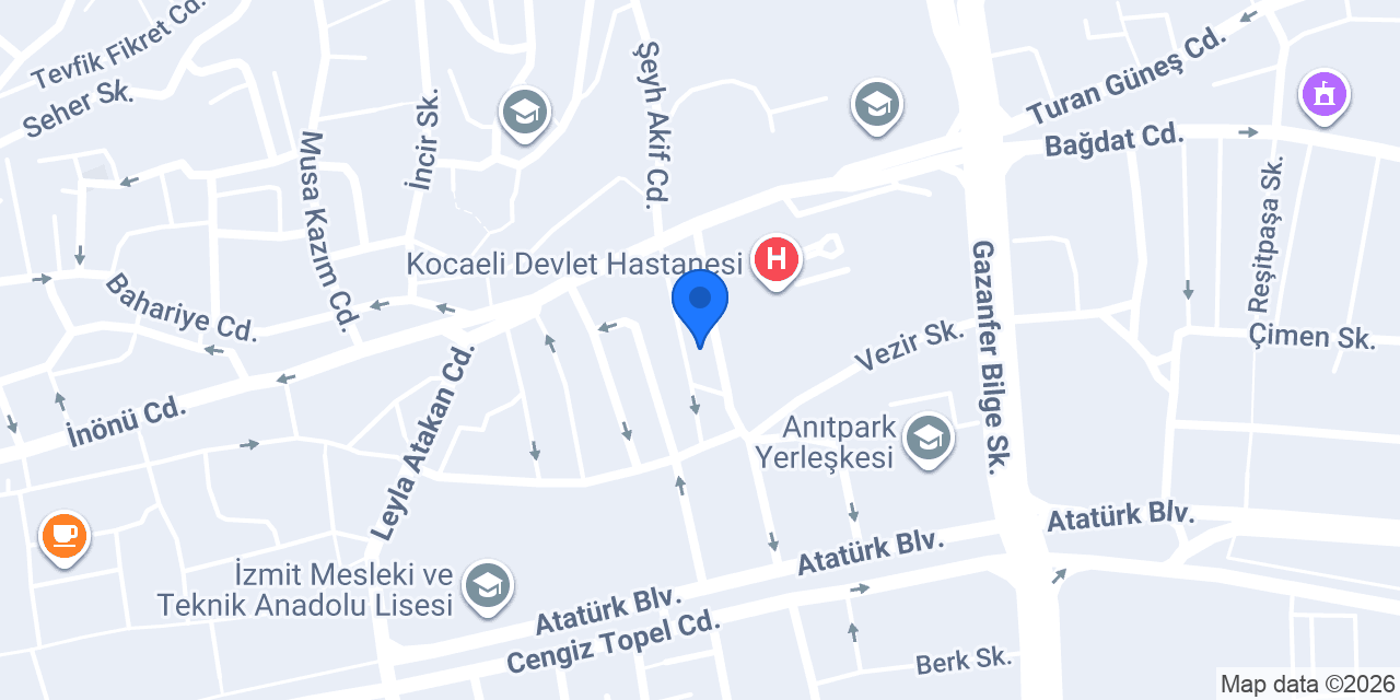 Özge Optik konumu