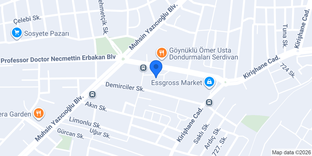 Arven Veteriner Kliniği konumu