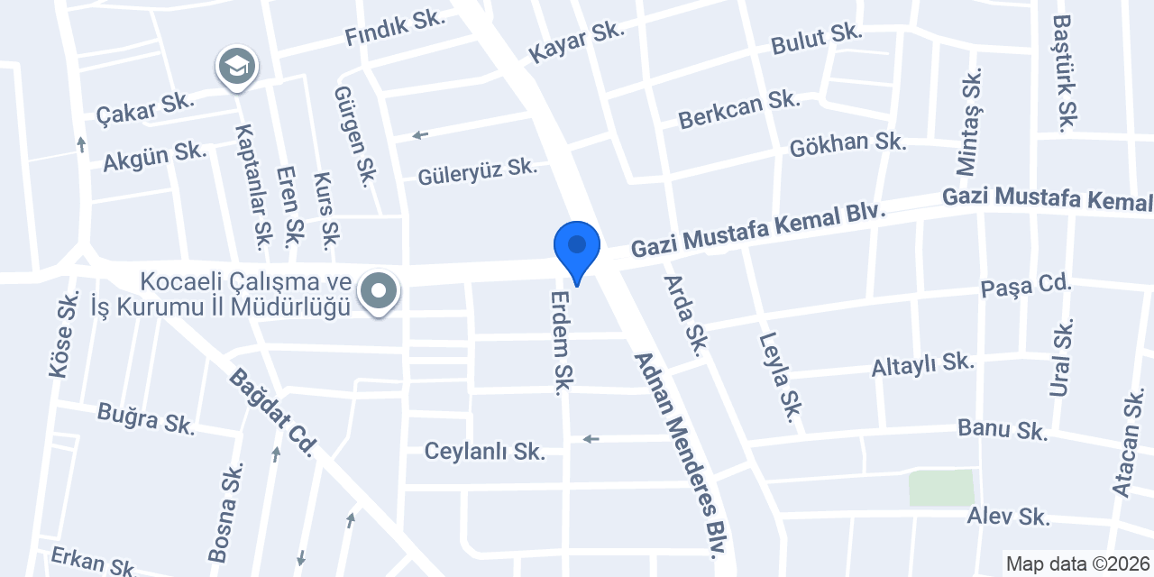Kocaeli Lastik Servisi konumu
