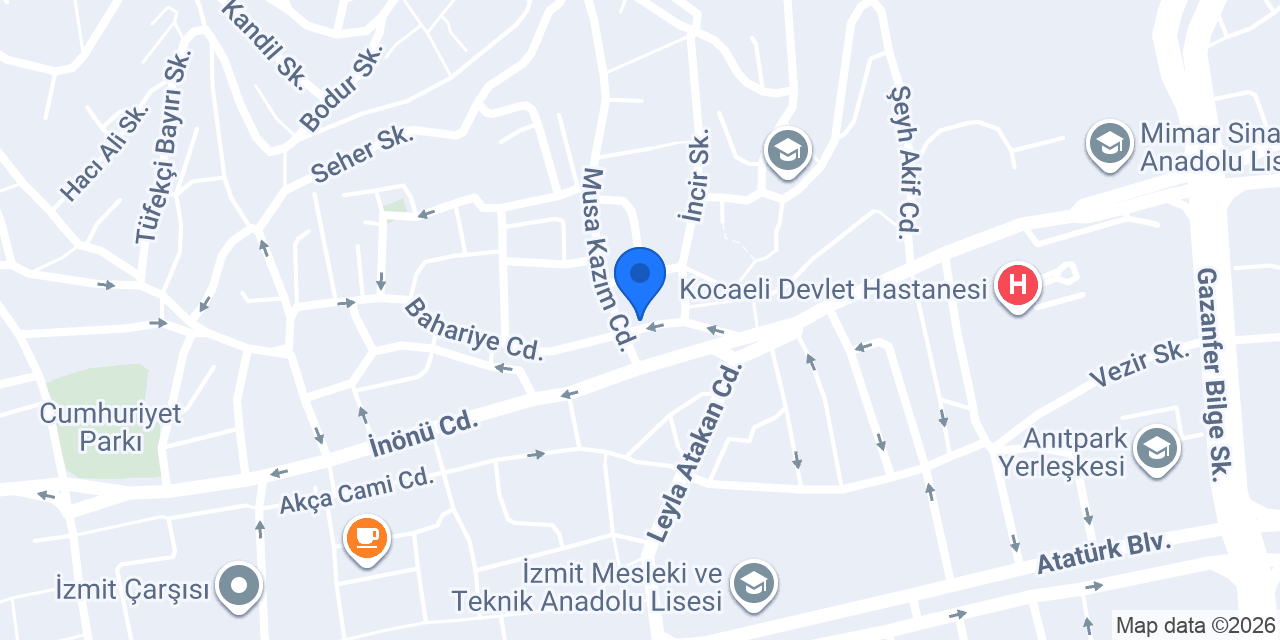 Çınarlı Taksi konumu