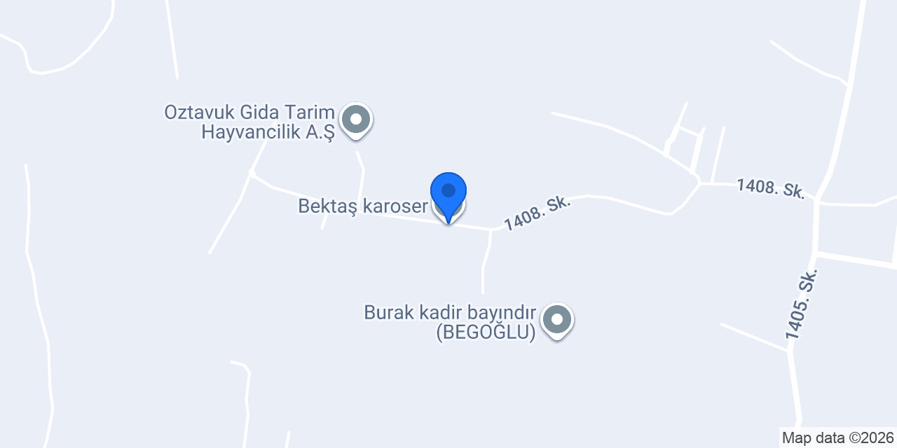 Bektaş karoser konumu