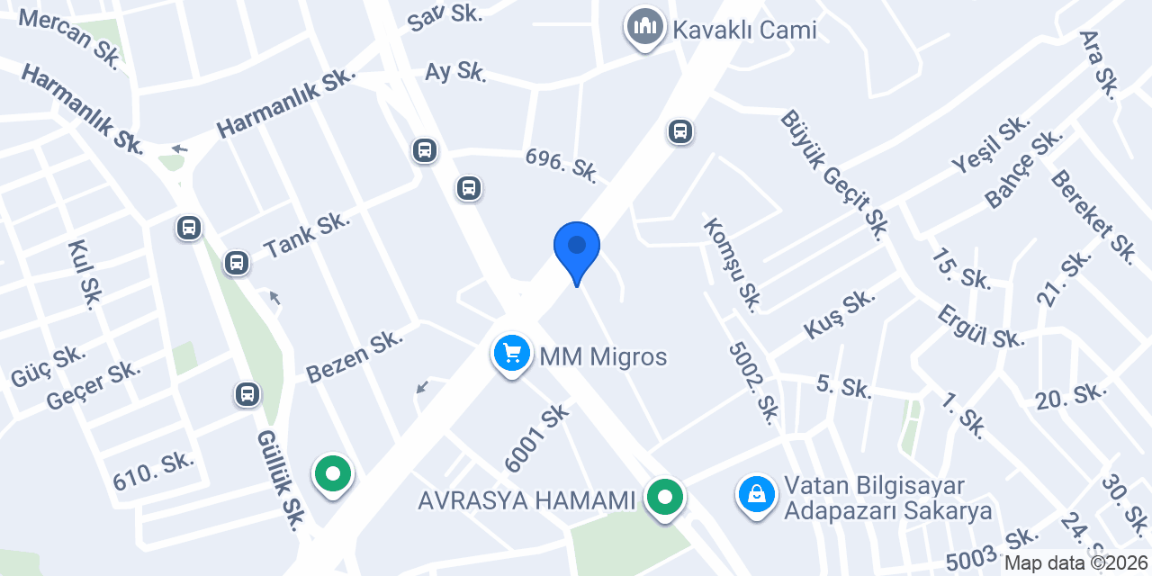 Özkurt Hukuk Bürosu konumu
