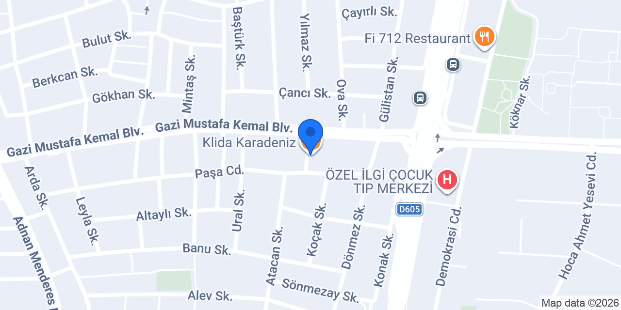 Klida Karadeniz konumu