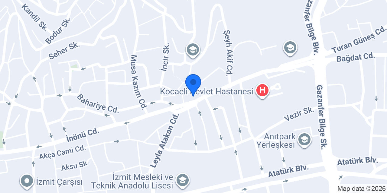 Çiçek Sepeti İzmit konumu