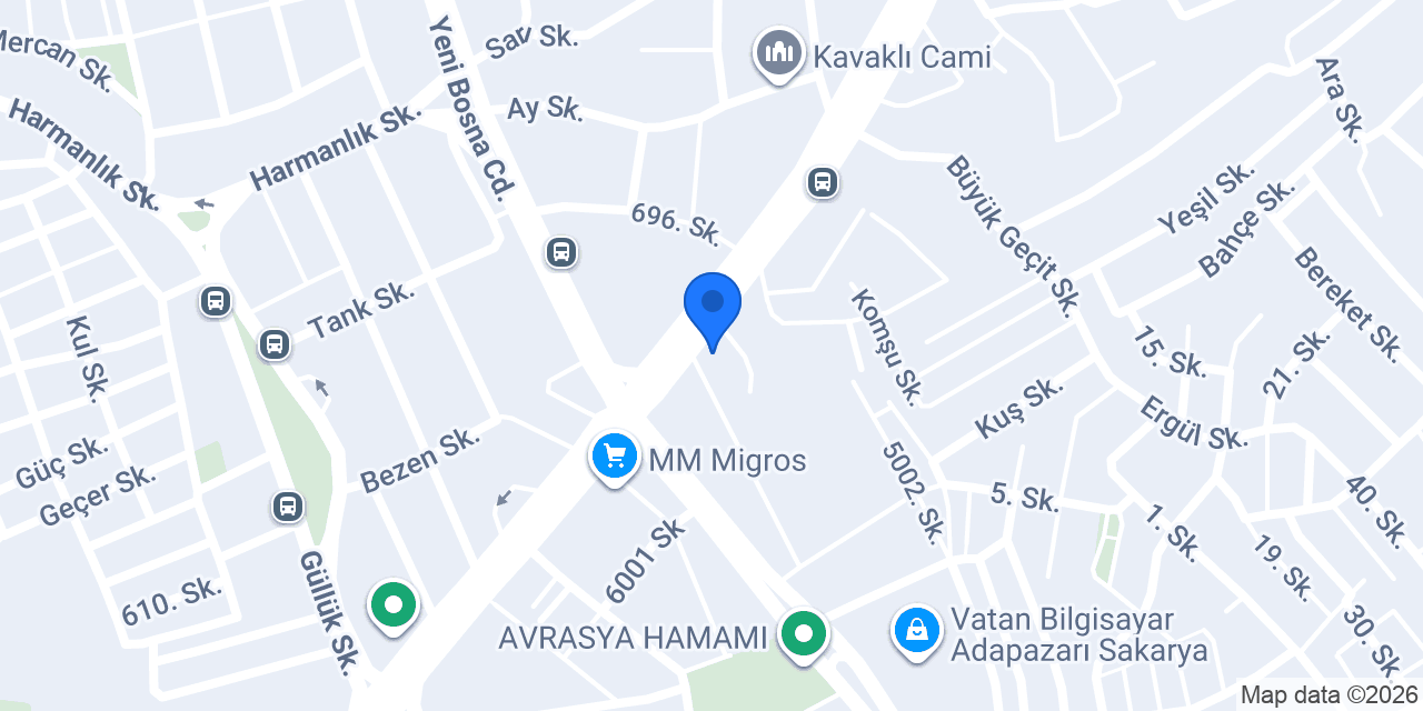 Modalife Erenler (Üst Geçit Üstü) konumu