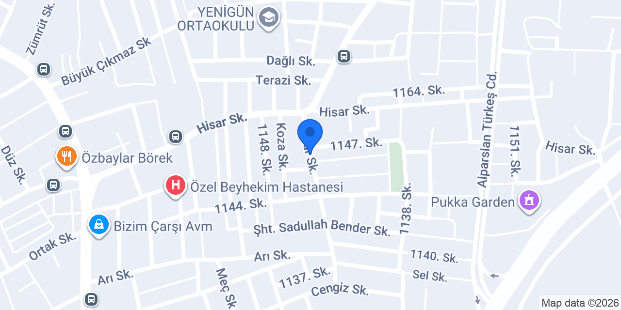 Akbulak Çiçekçilik konumu