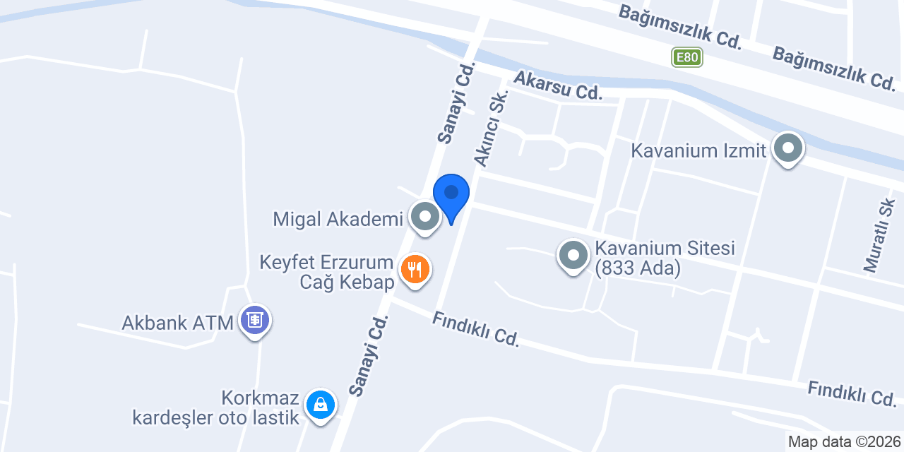 Ekleristan Alikahya İzmit konumu