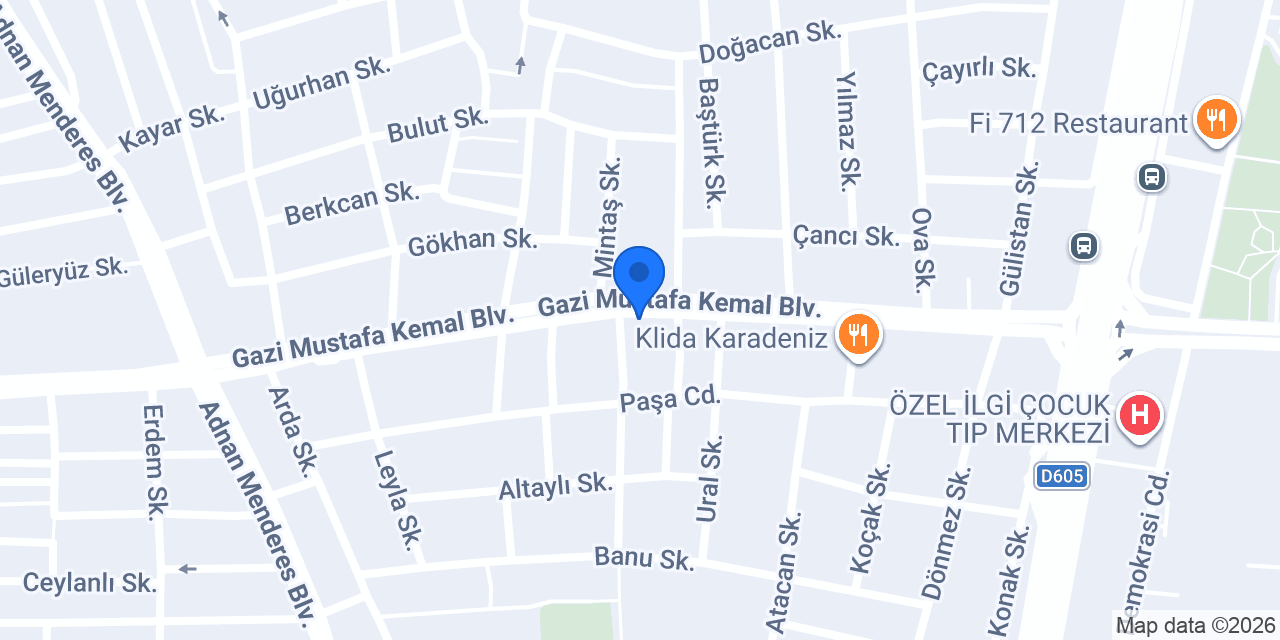 Beysos Döner İzmit konumu