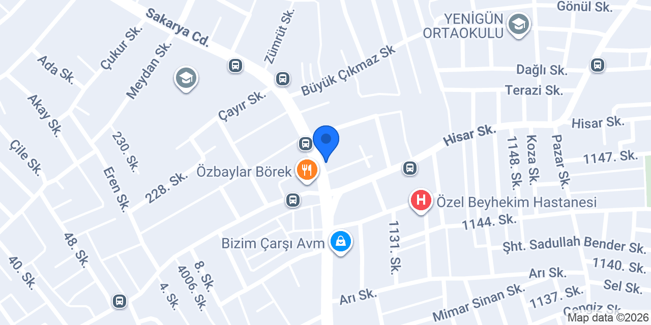 Atak Kuru Temizleme konumu