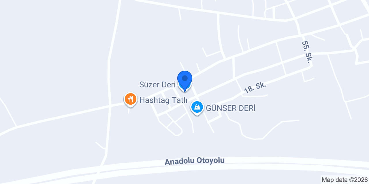 Süzer Deri konumu