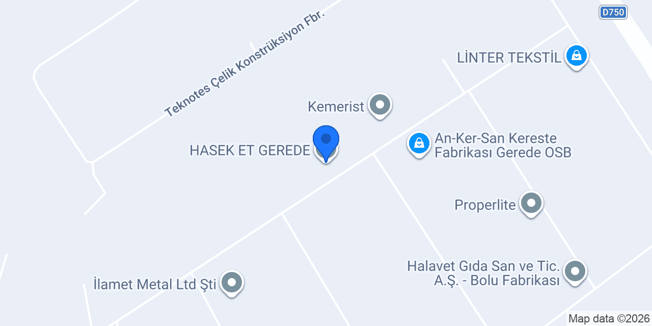 HASEK ET GEREDE konumu