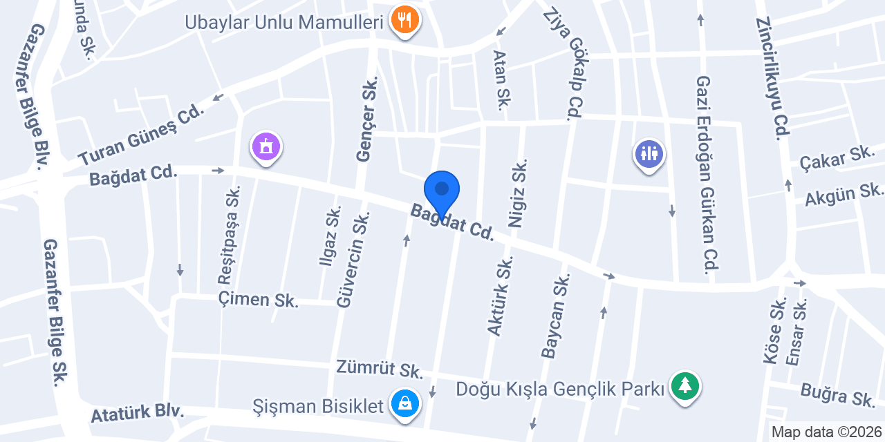 Maraş Dondurma konumu