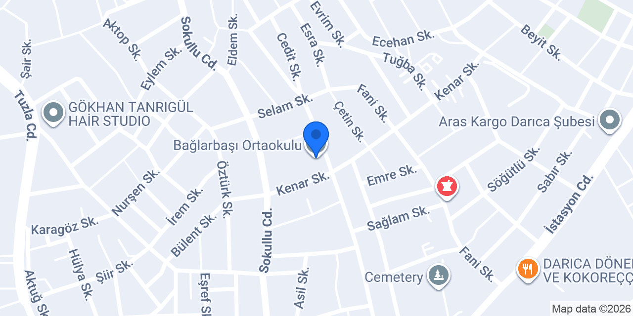 Bağlarbaşı Ortaokulu konumu