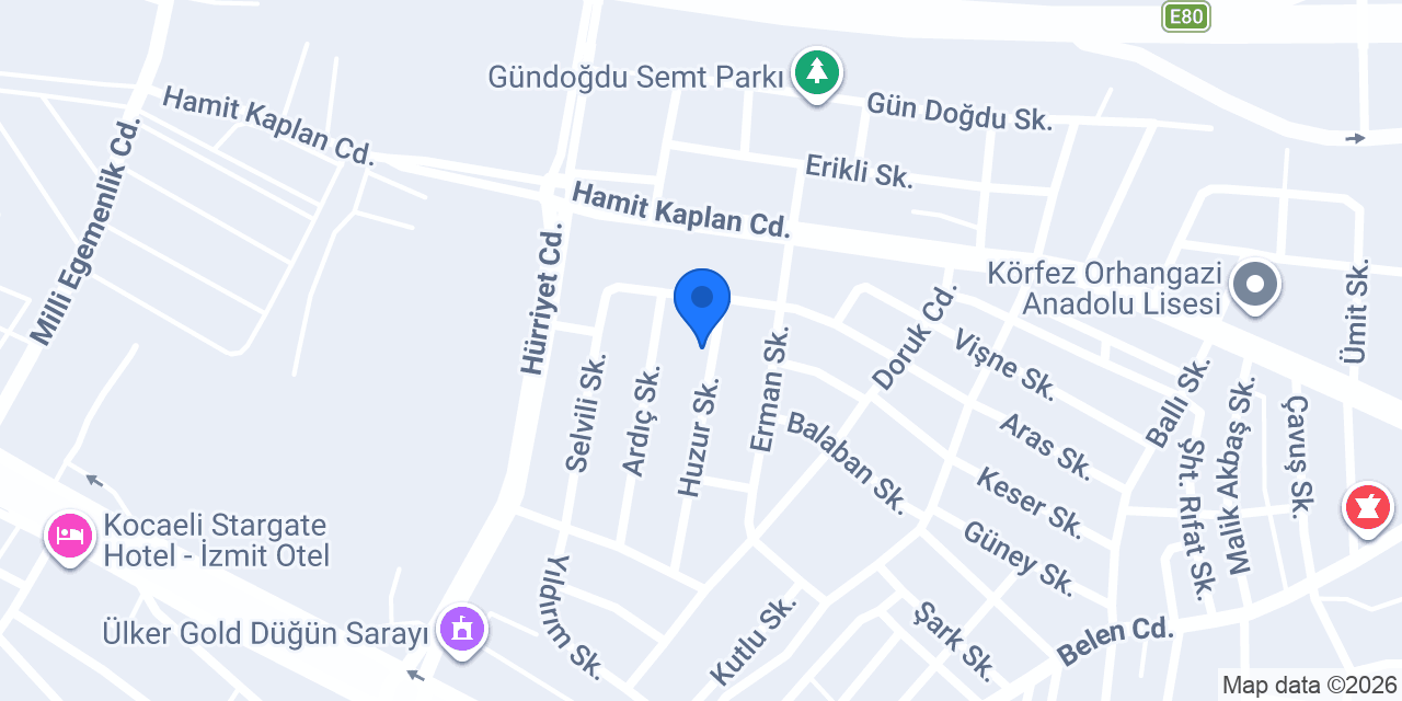 Yarımca Kombi Servisi konumu