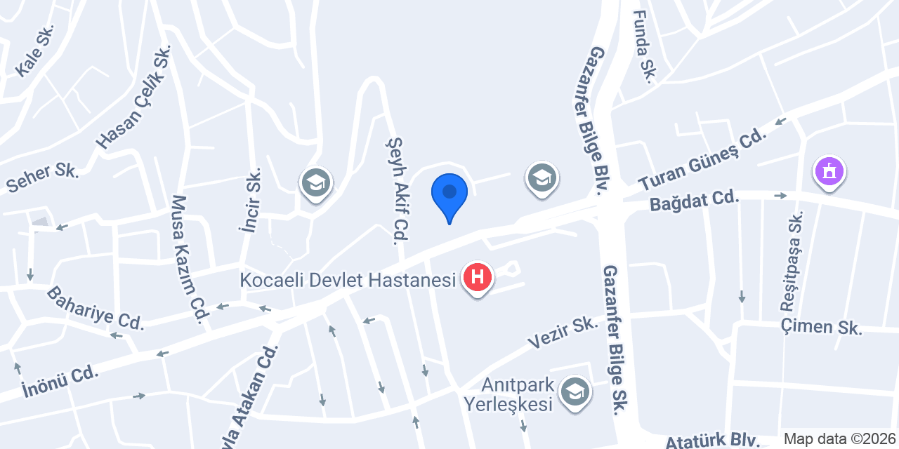 İzmit Anadolu İmam Hatip Lisesi konumu