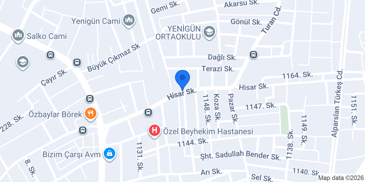 Raifoğlu Adil Börekcilik konumu