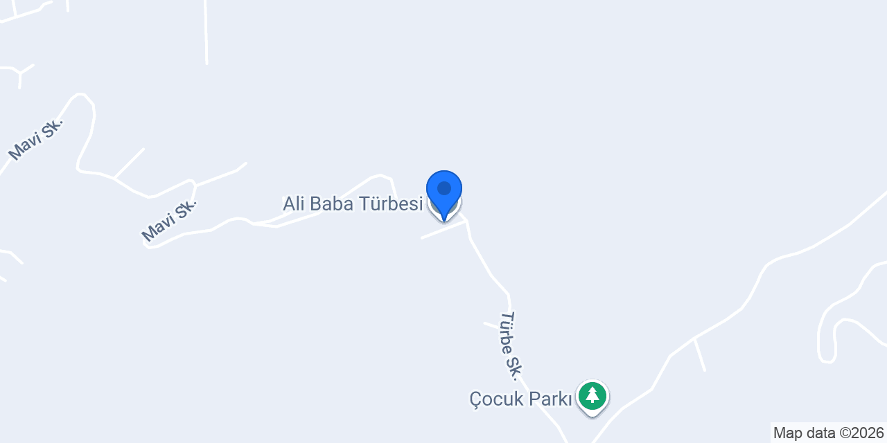 Ali Baba Türbesi konumu