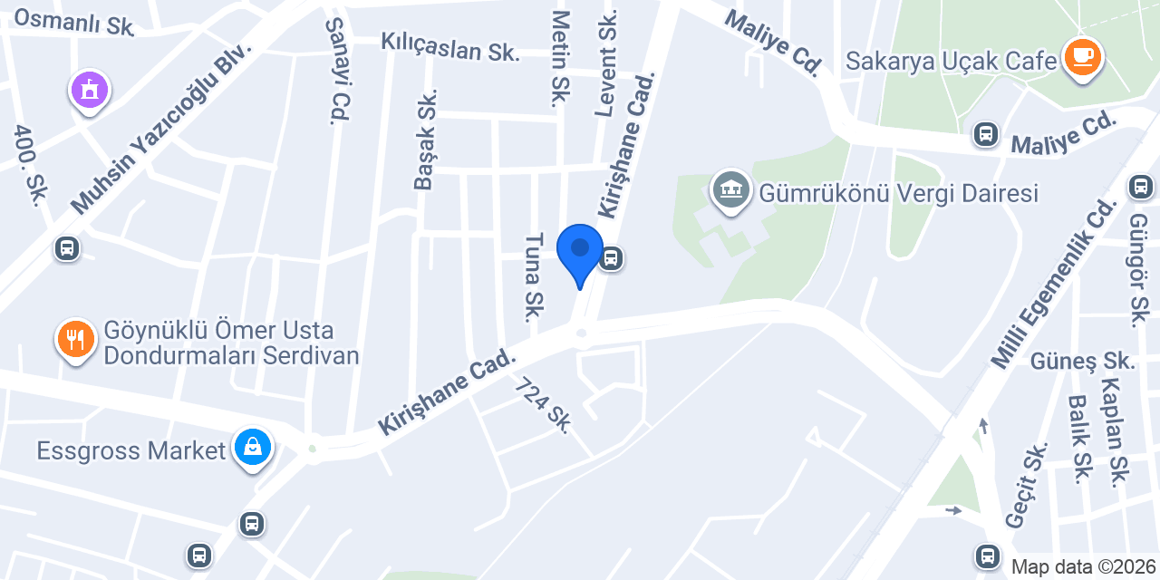 Özel Sakarya AK Koleji konumu