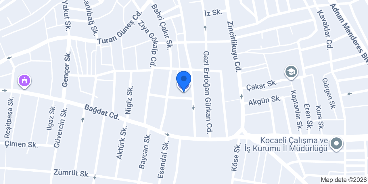 Kocaeli Fit Life Center konumu
