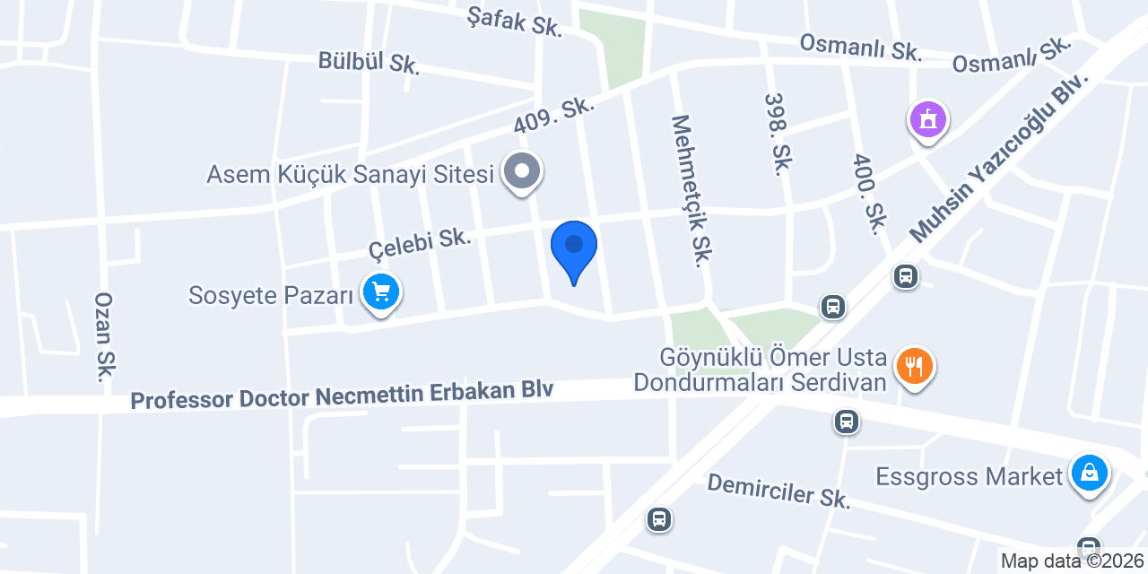 Ayser Mobilya konumu