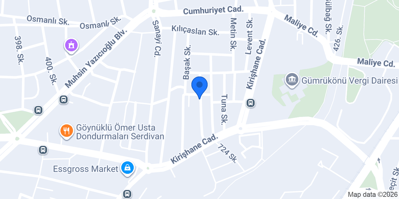 Çark Sanayi Eren Camii konumu