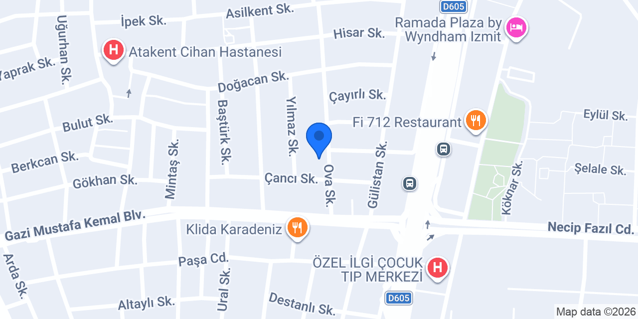 Eyk Sigorta Kocaeli İzmit konumu