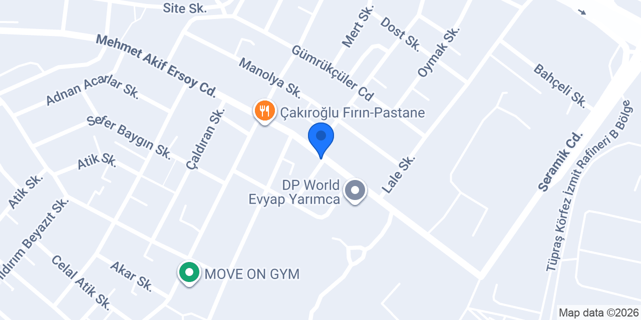 Yarımca Petshop konumu