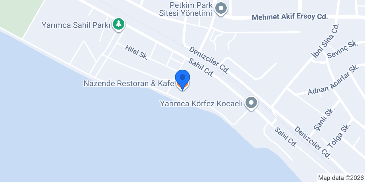 Nazende Restoran & Kafe konumu
