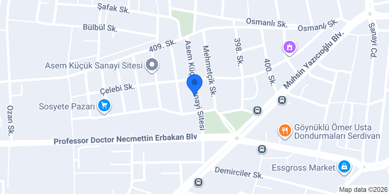 Erdemsan Çelik Kapıları konumu