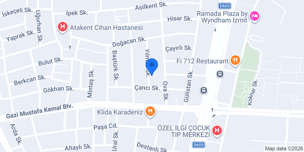 Kocaeli Eczacı Odası konumu