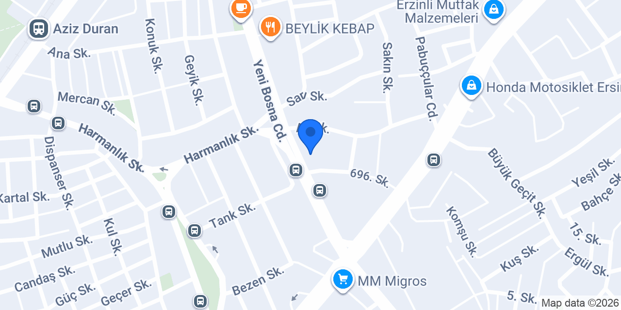 Size İş Elbiseleri konumu