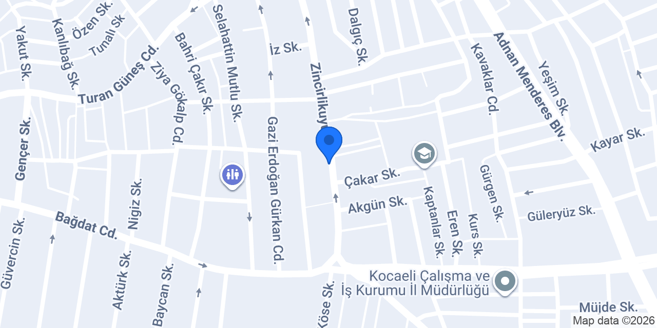 Weltew Home İzmit konumu