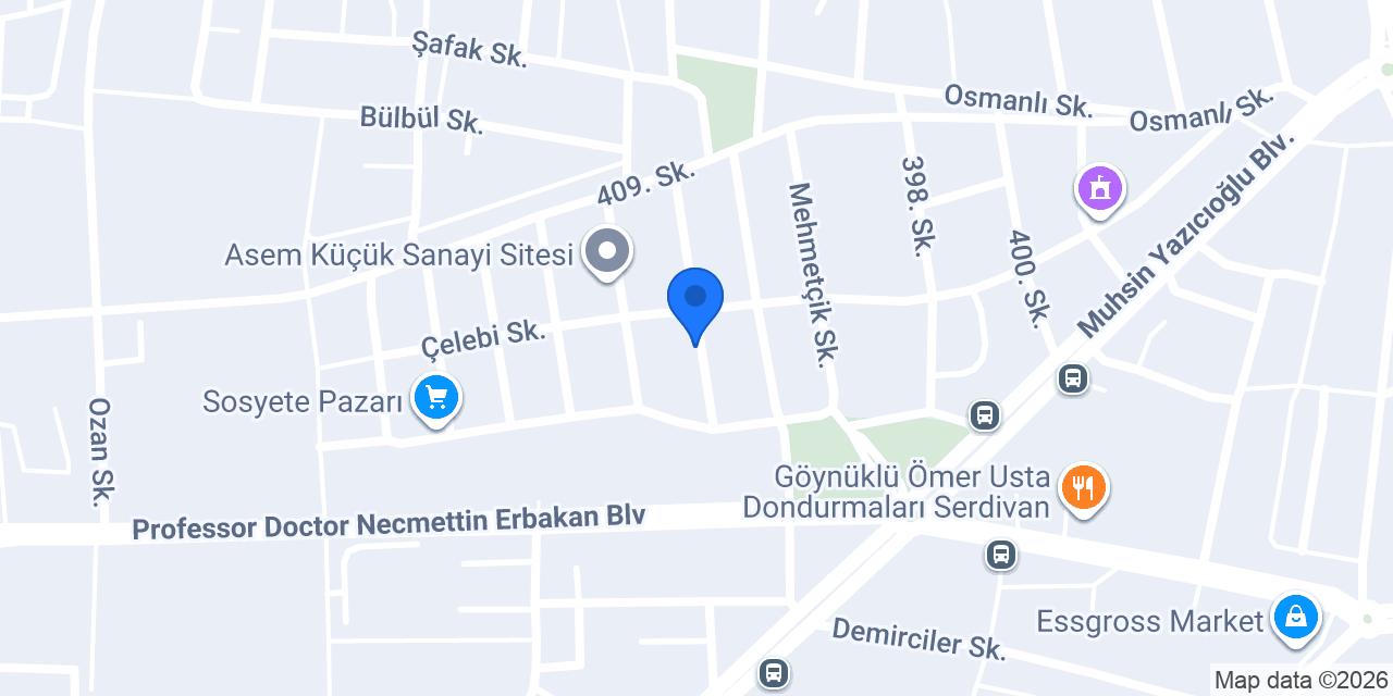 Evax Mobilya konumu