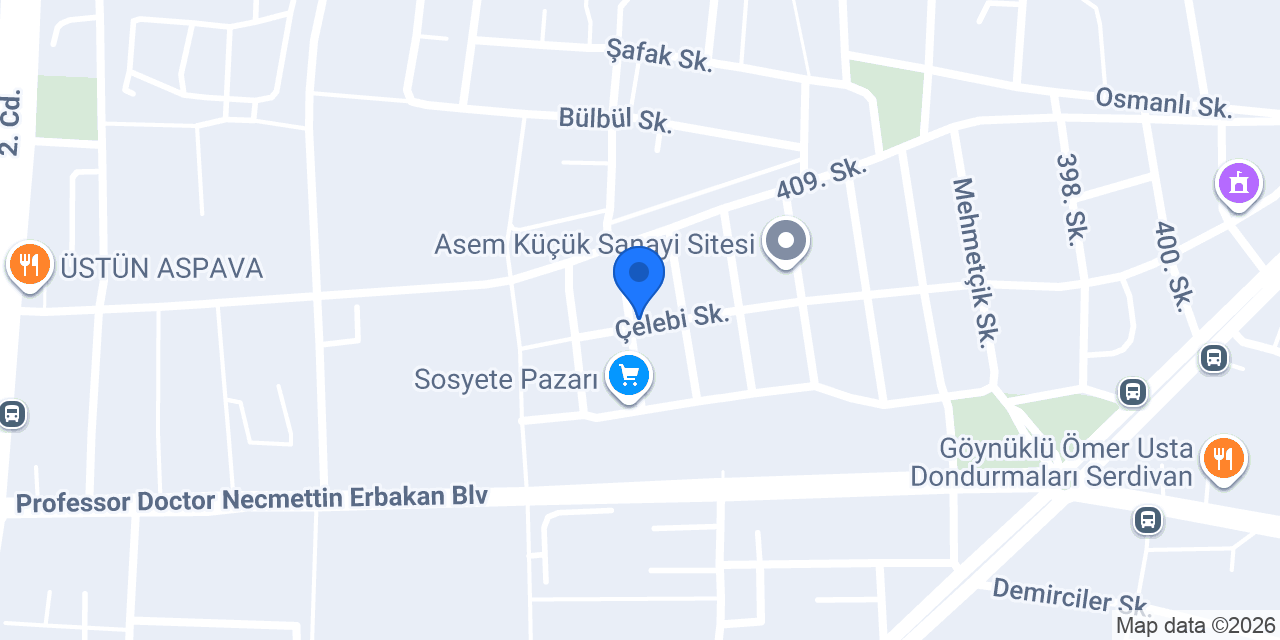 Evim Mutfak & Mobilya konumu