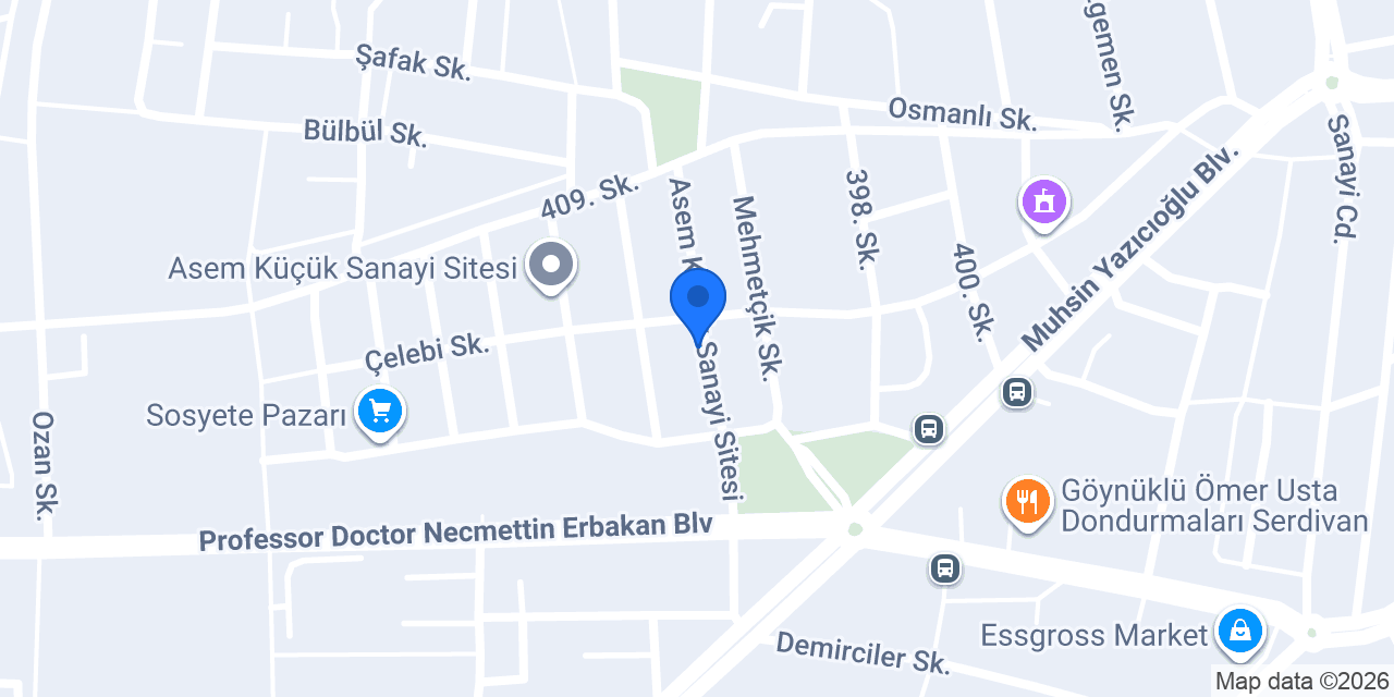 Altınyıldız Mobilya konumu