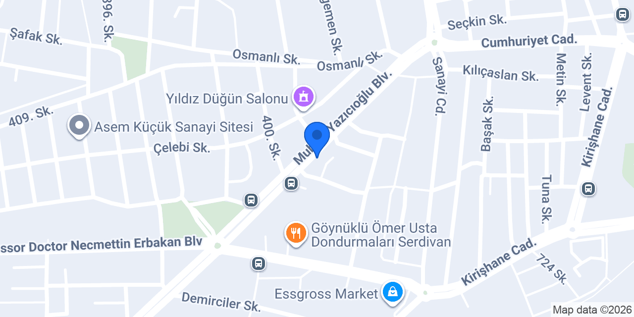 Mavi Eczanesi konumu