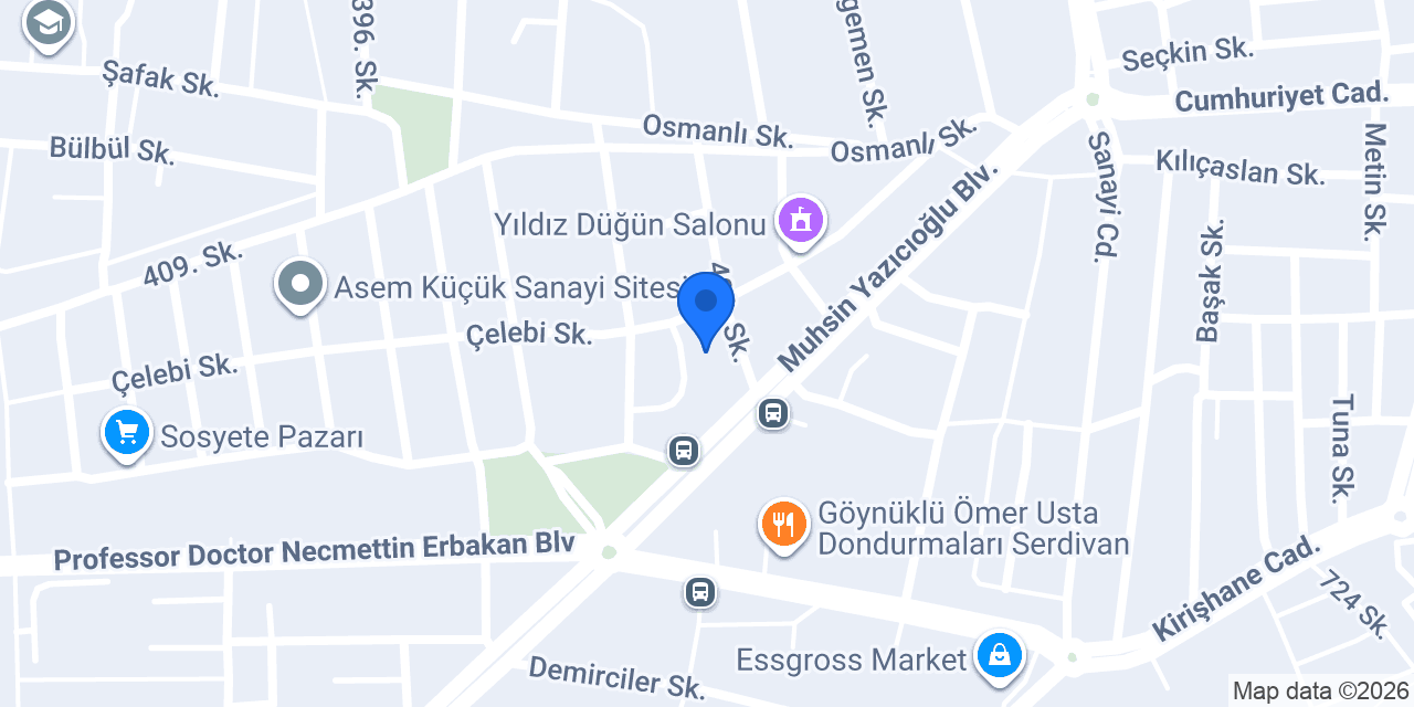 Dr Sibel Şafakoğlu Medikal Estetik konumu