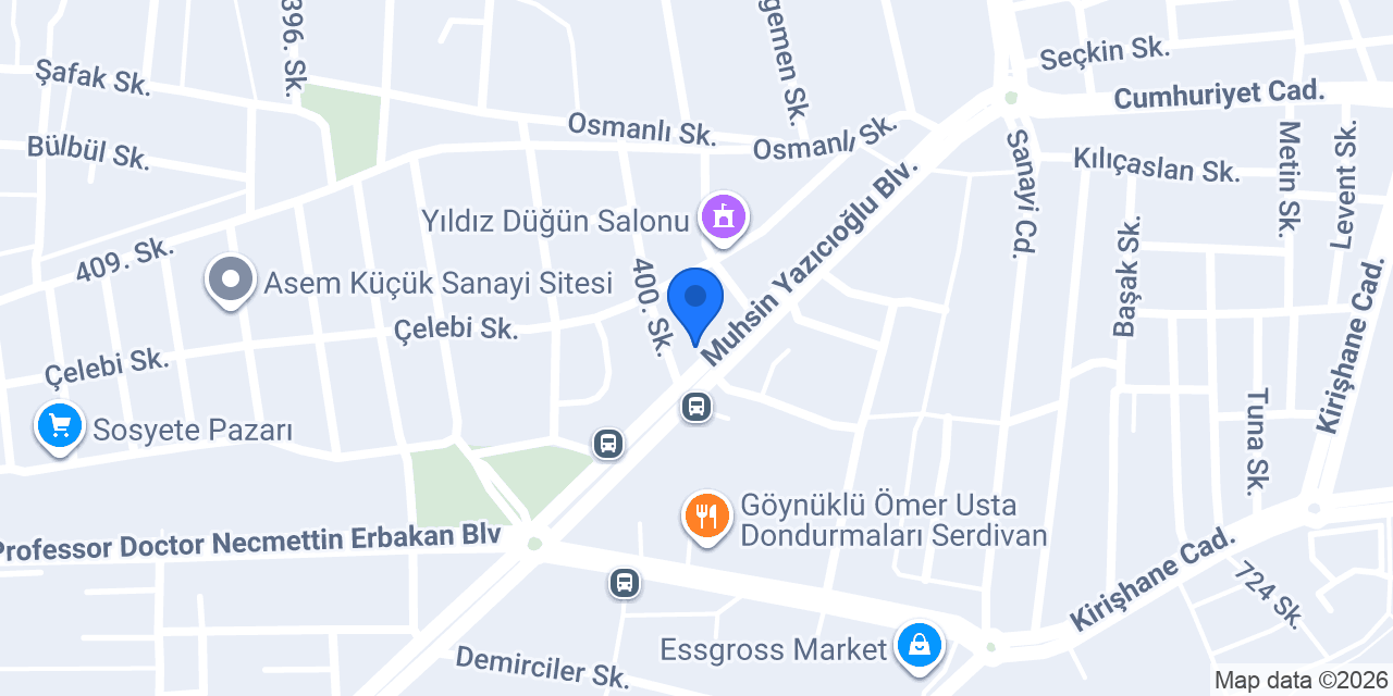 YG LEGAL Hukuk Bürosu konumu