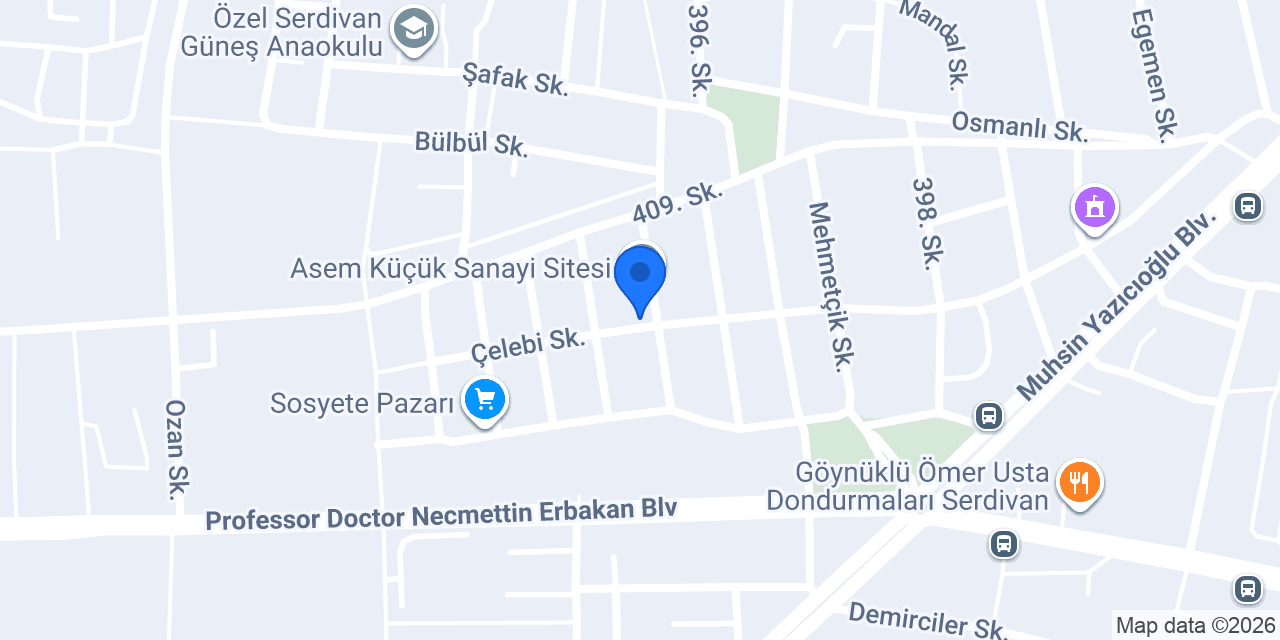 Bambi Yatak - Sürmeneli Mobilya konumu