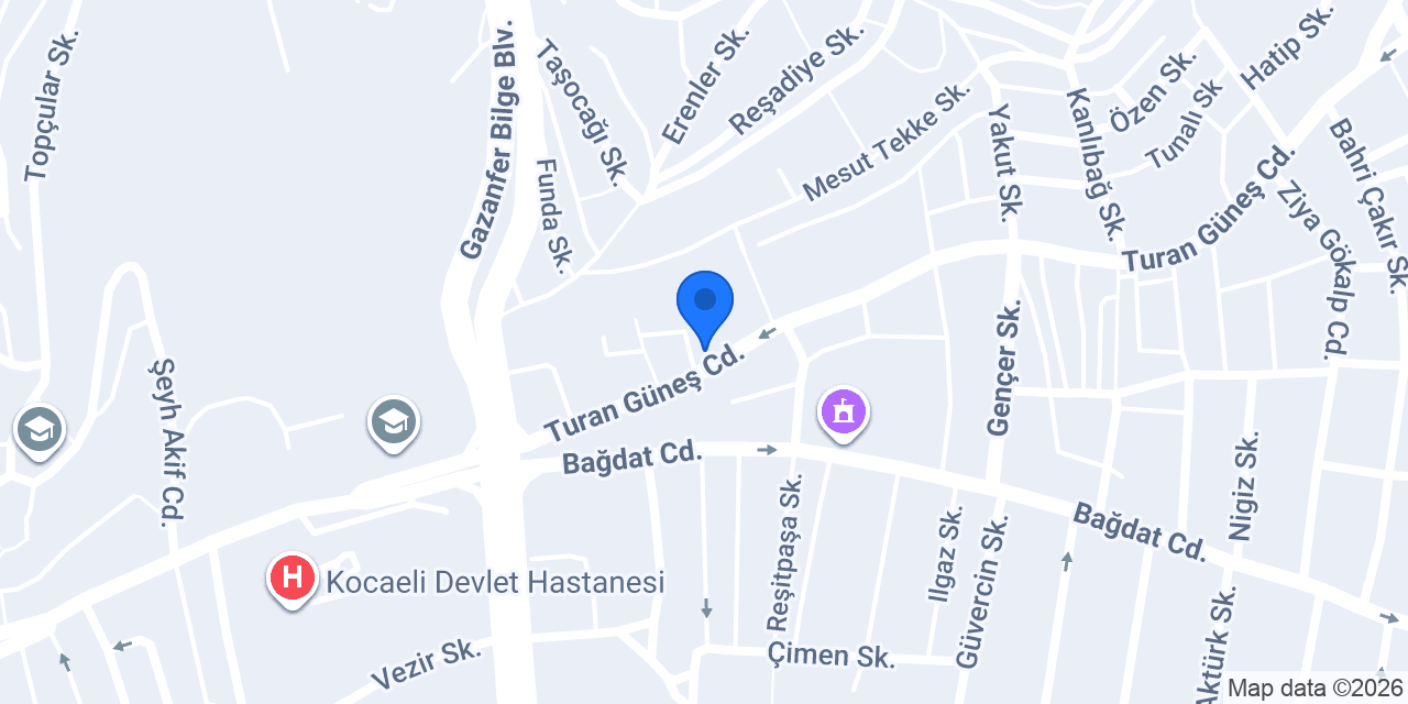 Çiğköftem İzmit konumu