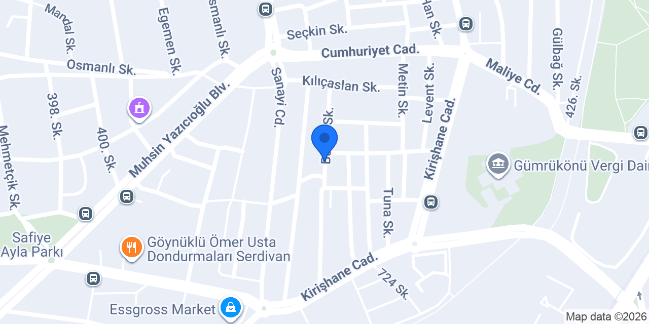 Çatı Sistemleri konumu