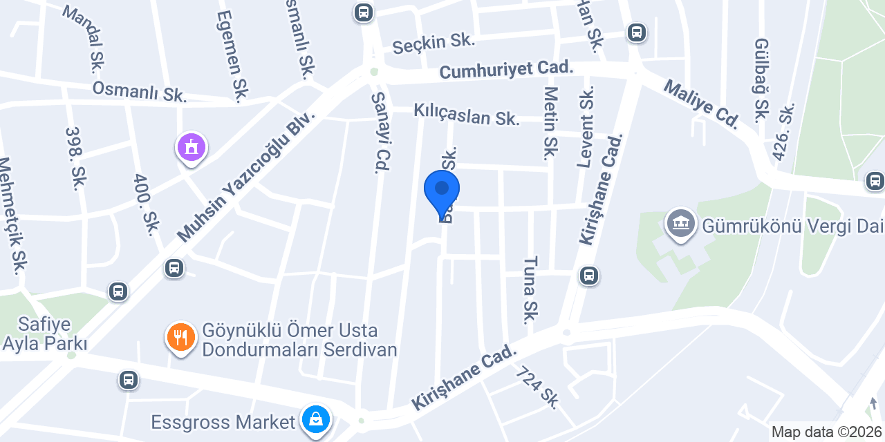 Sert Mobilya & Mutfak konumu