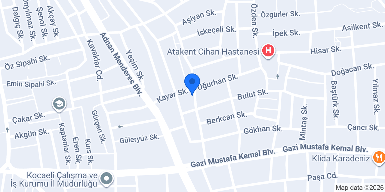 Arı Pasta Atölyesi konumu