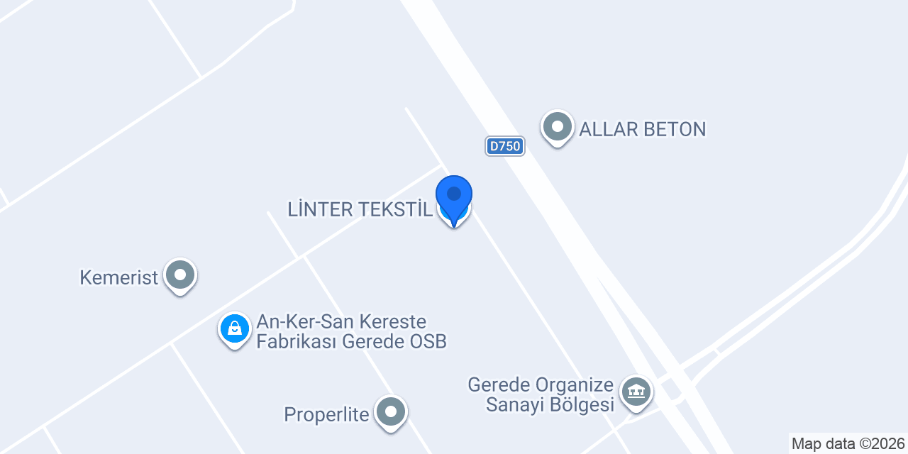 LİNTER TEKSTİL konumu