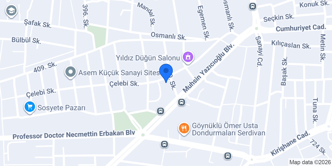 Yeni Yüz Gayrimenkul konumu