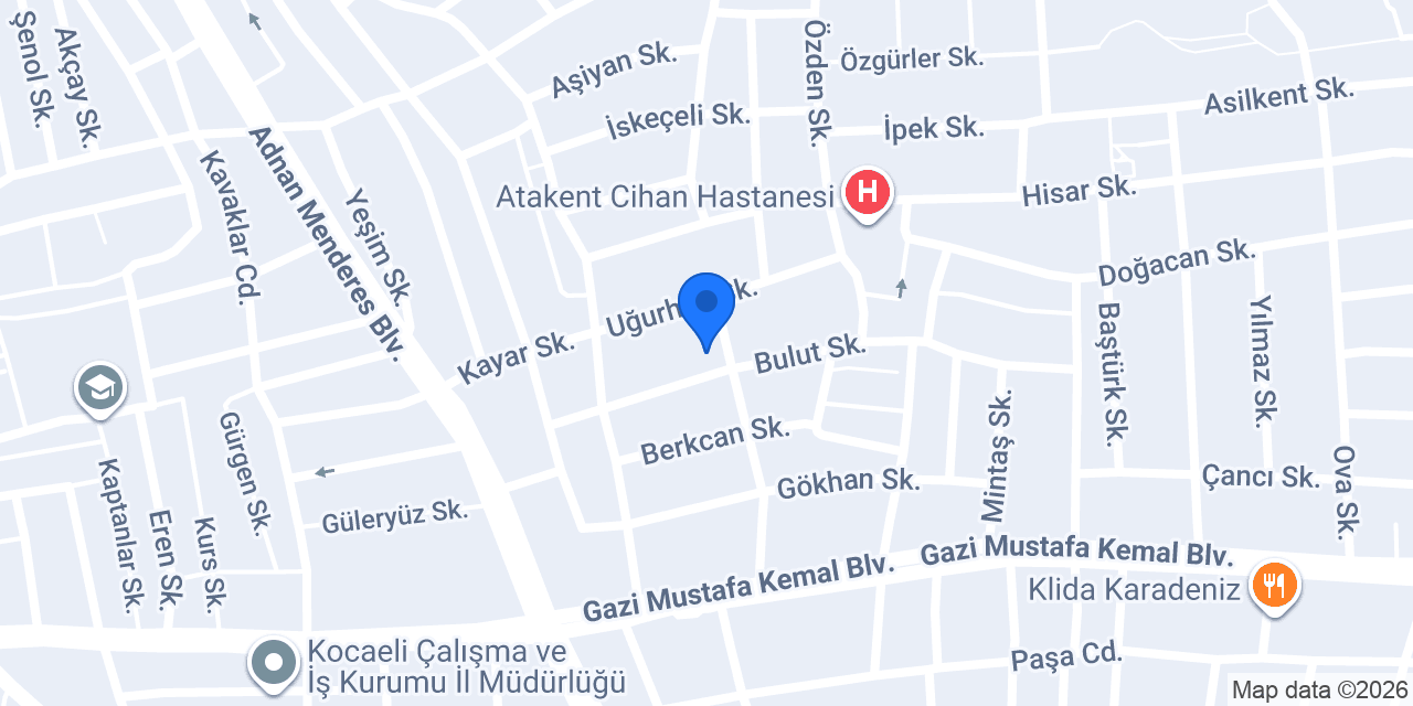 İlaydaPilatesStüdyo konumu