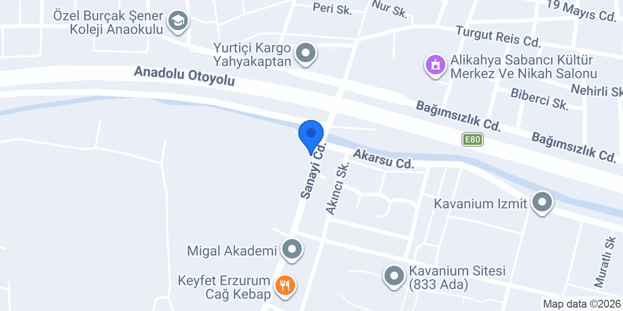 İşgal Kebap (ÇETO) konumu