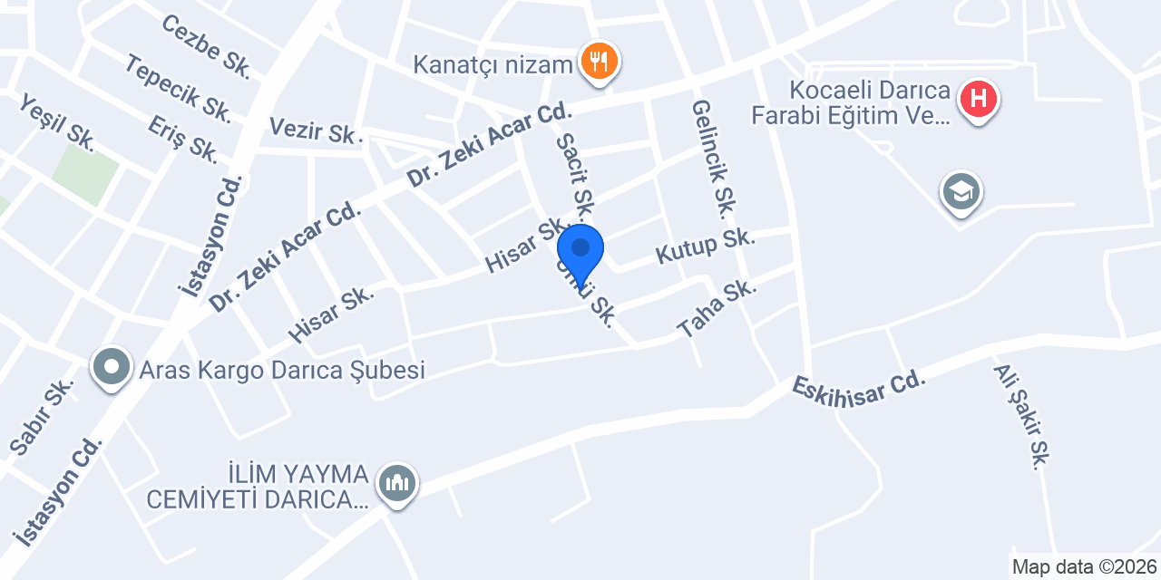 Arel Uydu Tesisat konumu