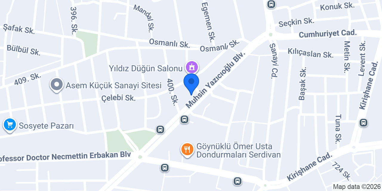 Galvin Mutfak konumu